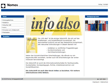 Tablet Screenshot of info-also.nomos.de
