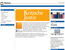 Tablet Screenshot of kj.nomos.de