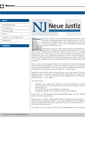 Mobile Screenshot of neue-justiz.nomos.de
