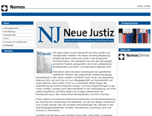 Tablet Screenshot of neue-justiz.nomos.de