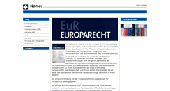 Desktop Screenshot of europarecht.nomos.de